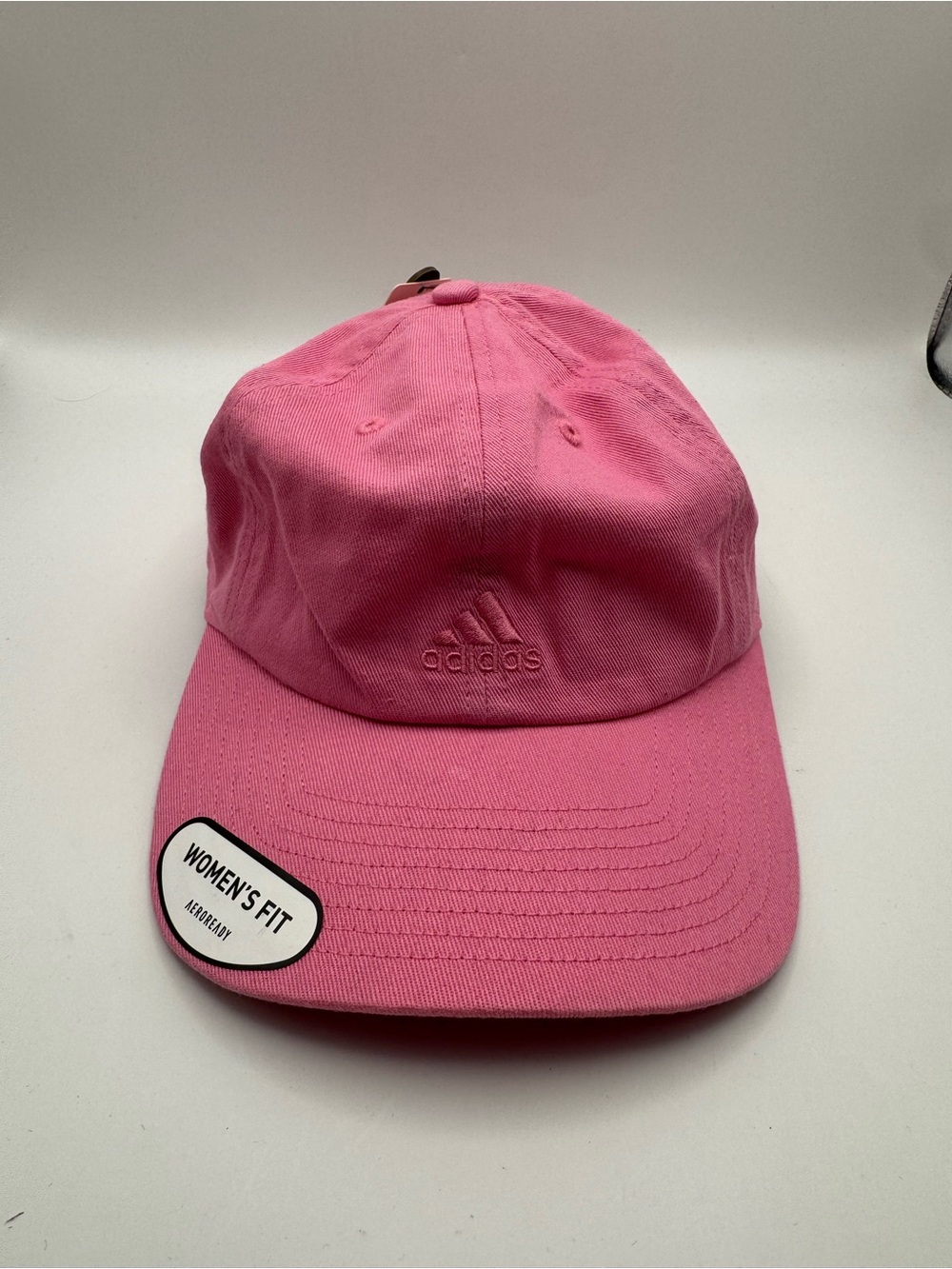 adidas Women's Pink Baseball Cap with Embroidered Logo